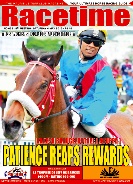 Diksh Potter's RACETIME MAGAZINE COVER