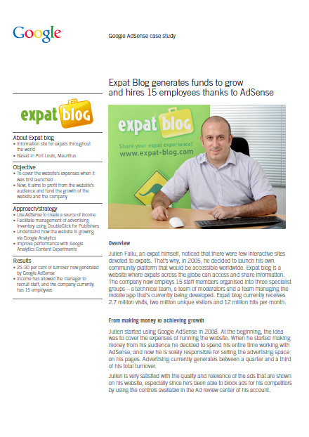 Mauritian Photographer Diksh Potter Shoots For GOOGLE ADSENSE in Mauritius